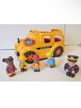 Just B You Boogie Bus Toy School Bus w Driver & Kids AS IS Not Working